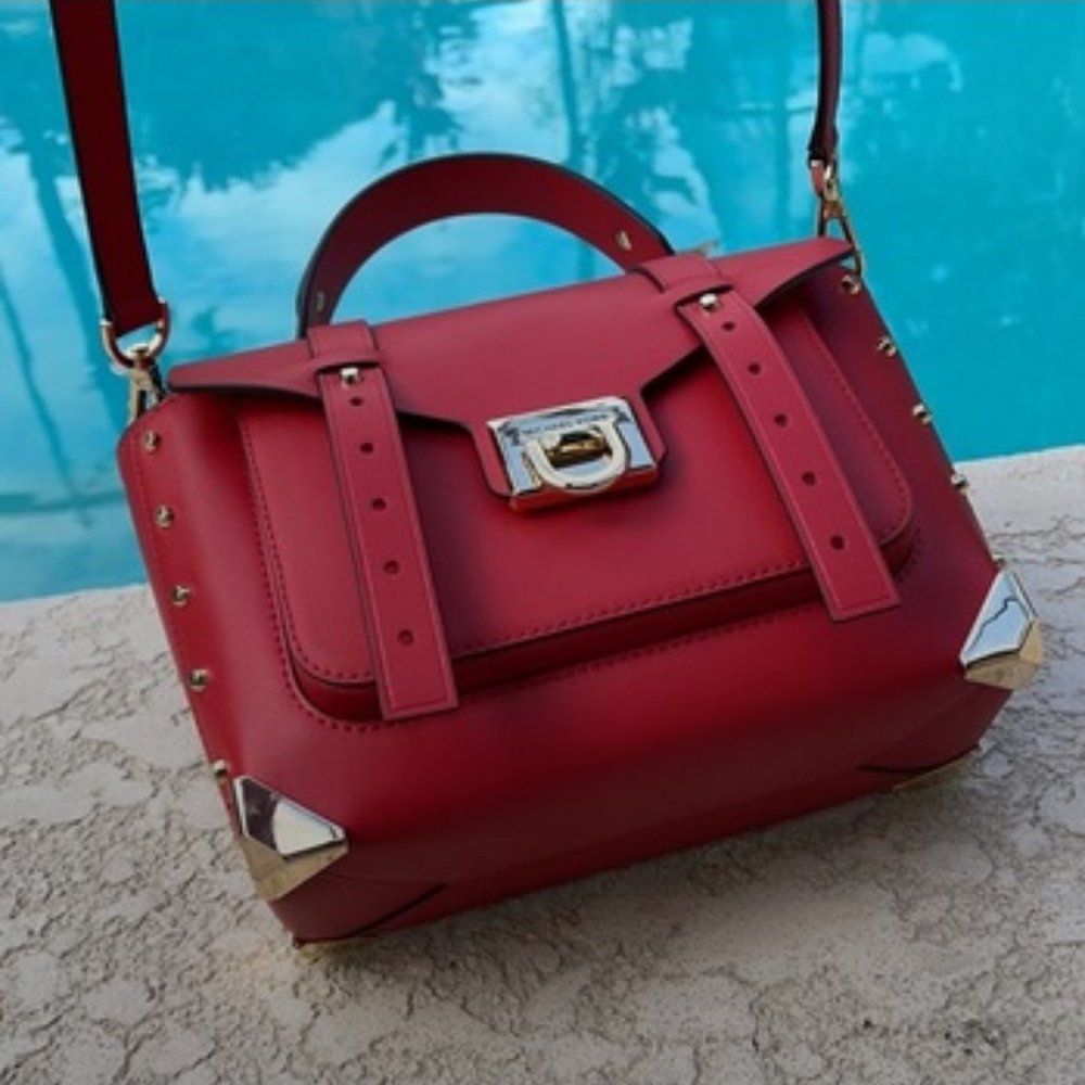 Michael Kors Manhattan Medium School Satchel - Picture 3 of 15